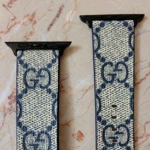 Inspired Luxury Apple Watch LEATHER BAND Fits 42MM 44MM 45MM